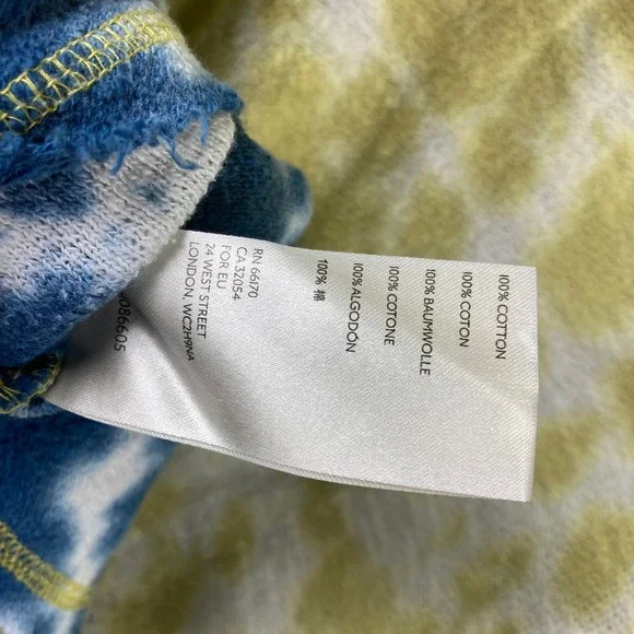 We The Free Free People Top Sz L Multi Tie Dye Oversized Boho Festival Grunge - Picture 6 of 6